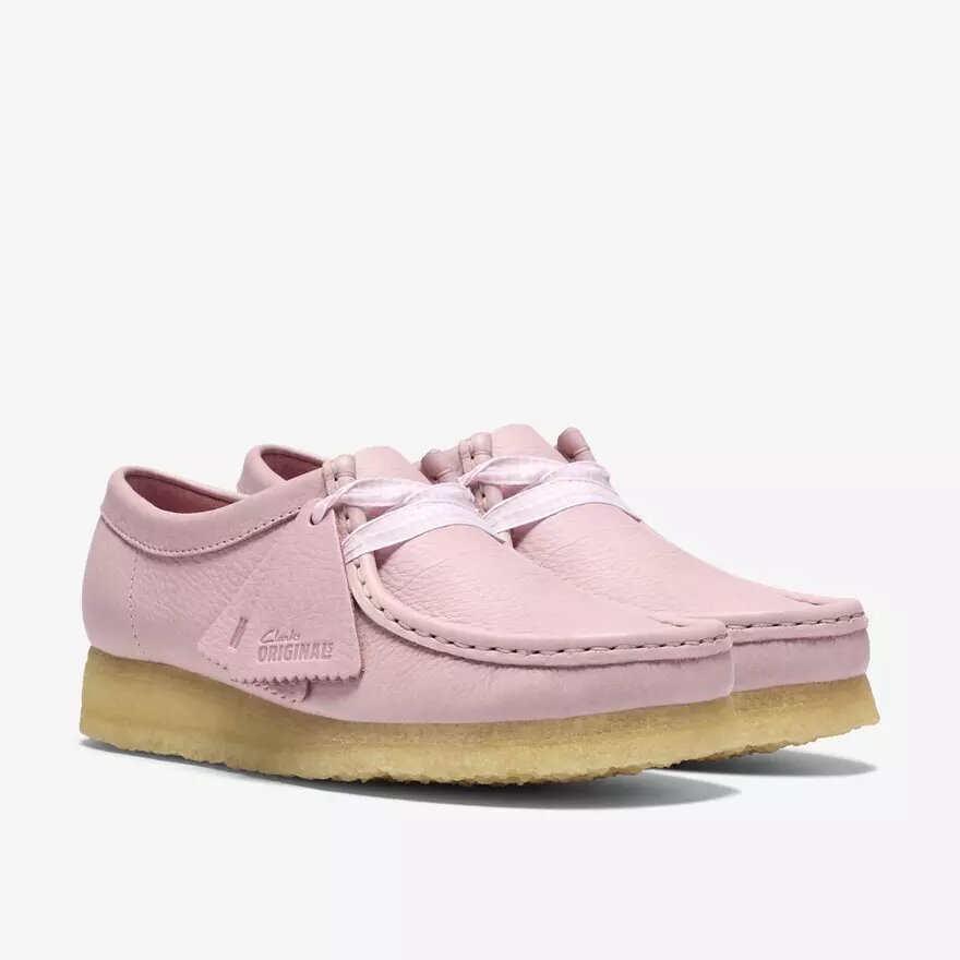 Γυναικεία Wallabee από δέρμα σε ροζ χρώμα «Baby Pink» Γυναικεία Wallabee από δέρμα σε ροζ χρώμα «Baby Pink»
