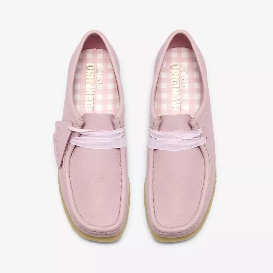 Γυναικεία Wallabee από δέρμα σε ροζ χρώμα «Baby Pink» Γυναικεία Wallabee από δέρμα σε ροζ χρώμα «Baby Pink»