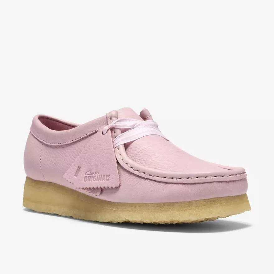 Γυναικεία Wallabee από δέρμα σε ροζ χρώμα «Baby Pink» Γυναικεία Wallabee από δέρμα σε ροζ χρώμα «Baby Pink»