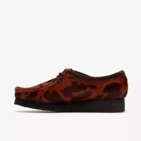 Γυναικεία Wallabee. Καφέ Wallabees με μοτίβο αγελάδας