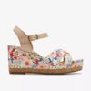 Γυναικείες λευκές πλατφόρμες Chicly Floral Γυναικείες λευκές πλατφόρμες Chicly Floral