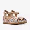 Γυναικείες λευκές πλατφόρμες Chicly Floral Γυναικείες λευκές πλατφόρμες Chicly Floral