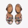 Γυναικείες πλατφόρμες Chicly Floral με μαύρο τυπωμένο μοτίβο Γυναικείες πλατφόρμες Chicly Floral με μαύρο τυπωμένο μοτίβο