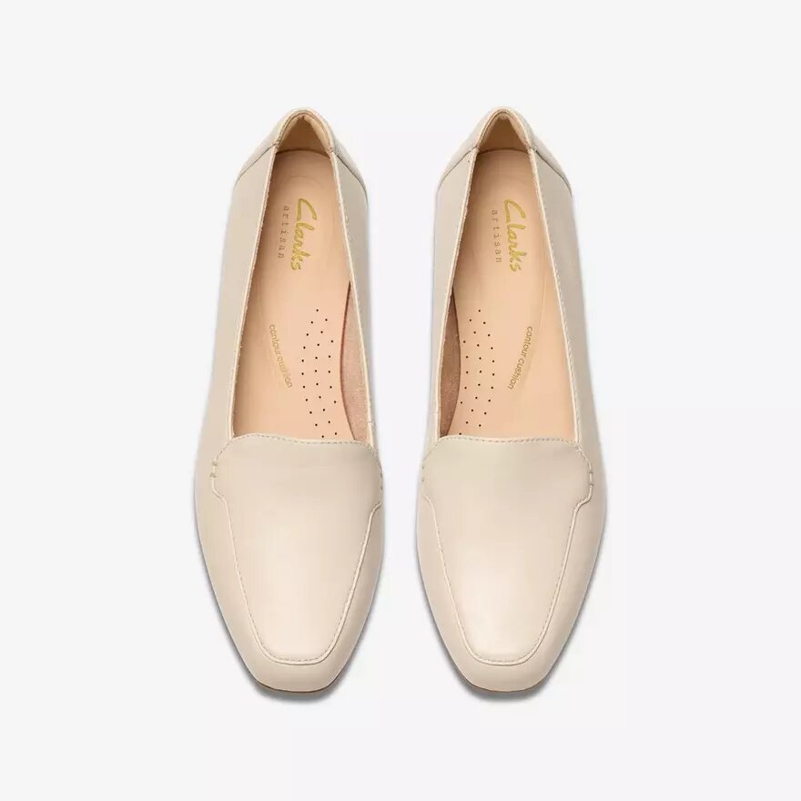 Γυναικείο δερμάτινο loafer Krystine Lily σε κρεμ χρώμα Γυναικείο δερμάτινο loafer Krystine Lily σε κρεμ χρώμα