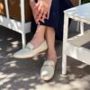 Γυναικείο δερμάτινο loafer Tamna Iris σε λευκό χρώμα Γυναικείο δερμάτινο loafer Tamna Iris σε λευκό χρώμα