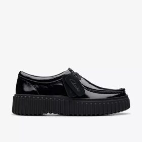 Γυναικείο Torhill Bee Μαύρο Λουστραρισμένο Wallabee