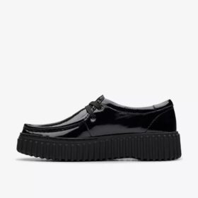 Γυναικείο Torhill Bee Μαύρο Λουστραρισμένο Wallabee