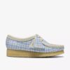 Γυναικείο Wallabee με μπλε καρό μοτίβο Gingham Γυναικείο Wallabee με μπλε καρό μοτίβο Gingham