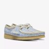 Γυναικείο Wallabee με μπλε καρό μοτίβο Gingham Γυναικείο Wallabee με μπλε καρό μοτίβο Gingham