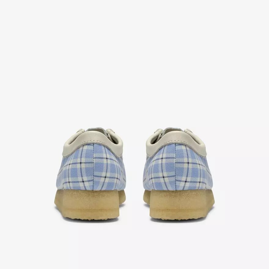 Γυναικείο Wallabee με μπλε καρό μοτίβο Gingham Γυναικείο Wallabee με μπλε καρό μοτίβο Gingham