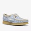 Γυναικείο Wallabee με μπλε καρό μοτίβο Gingham Γυναικείο Wallabee με μπλε καρό μοτίβο Gingham