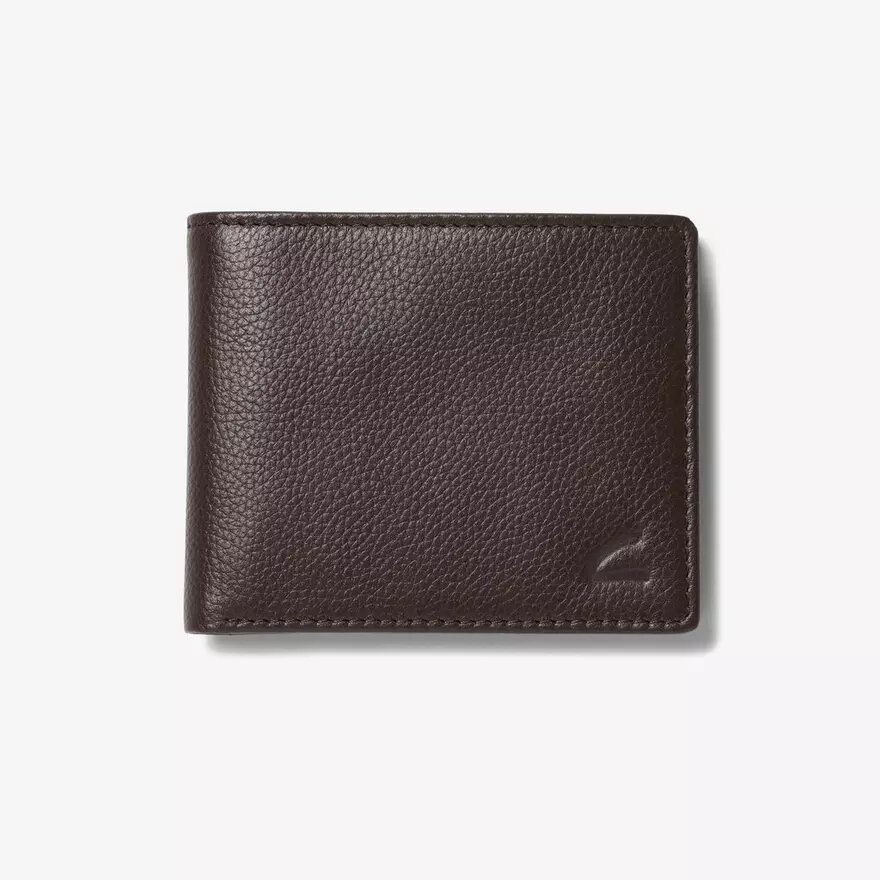 Κλασικό ανδρικό πορτοφόλι Slimfold με υφή «Pebble», καφέ, ΗΠΑ Κλασικό ανδρικό πορτοφόλι Slimfold με υφή «Pebble», καφέ, ΗΠΑ