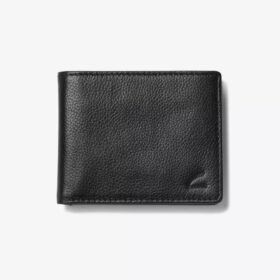 Κλασικό ανδρικό πορτοφόλι Slimfold με υφή «pebble», μαύρο, ΗΠΑ