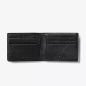 Κλασικό ανδρικό πορτοφόλι Slimfold με υφή «pebble», μαύρο, ΗΠΑ