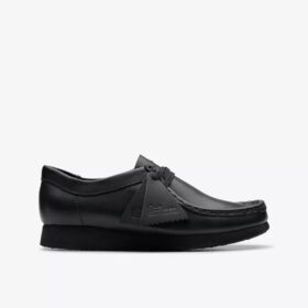 Παιδικά δερμάτινα παπούτσια Wallabee™ Older σε μαύρο χρώμα Παιδικά δερμάτινα παπούτσια Wallabee™ Older σε μαύρο χρώμα