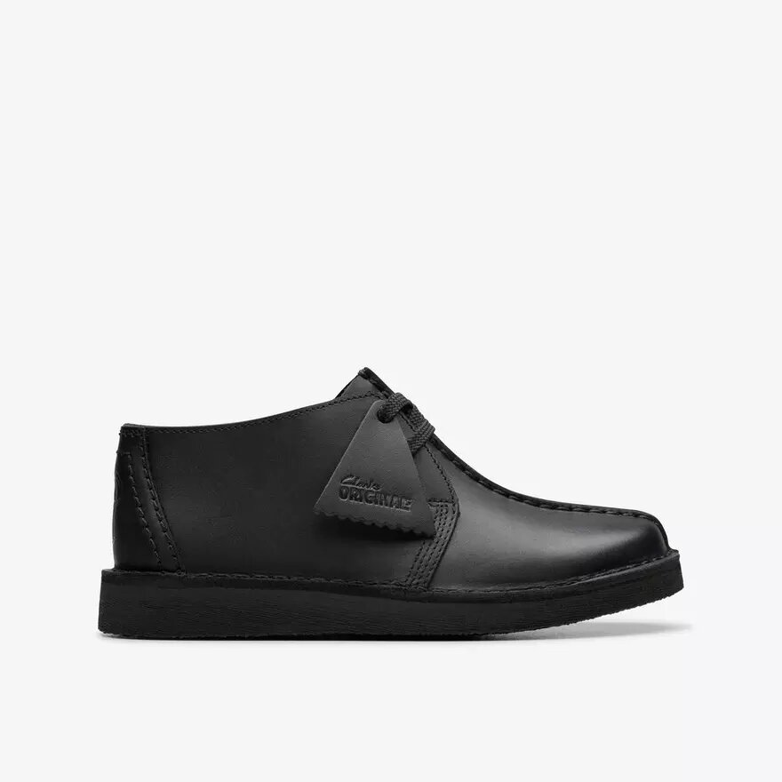 Παιδικά Desert Trek Older Μαύρα δερμάτινα Desert Boot Παιδικά Desert Trek Older Μαύρα δερμάτινα Desert Boot