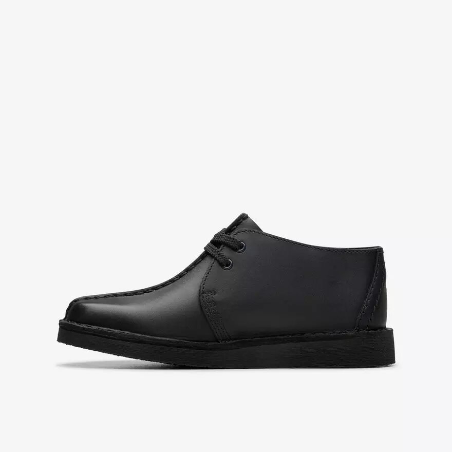 Παιδικά Desert Trek Older Μαύρα δερμάτινα Desert Boot Παιδικά Desert Trek Older Μαύρα δερμάτινα Desert Boot