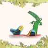 Παιδικά επίπεδα Σανδάλια Surfing Ace με ναυτικό μοτίβο, ΗΠΑ Παιδικά επίπεδα Σανδάλια Surfing Ace με ναυτικό μοτίβο, ΗΠΑ