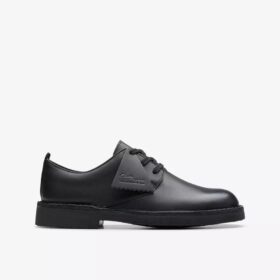 Παιδικά μαύρα Desert Boot μποτάκια London για μεγαλύτερα παιδιά